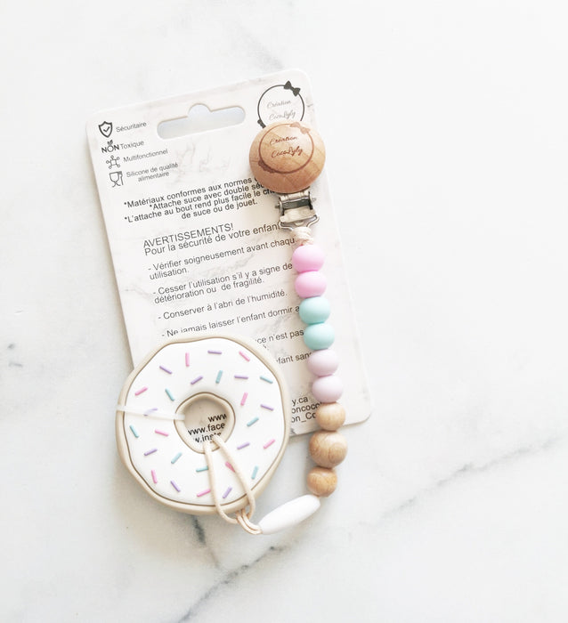 Duo attache suce et jouet beigne