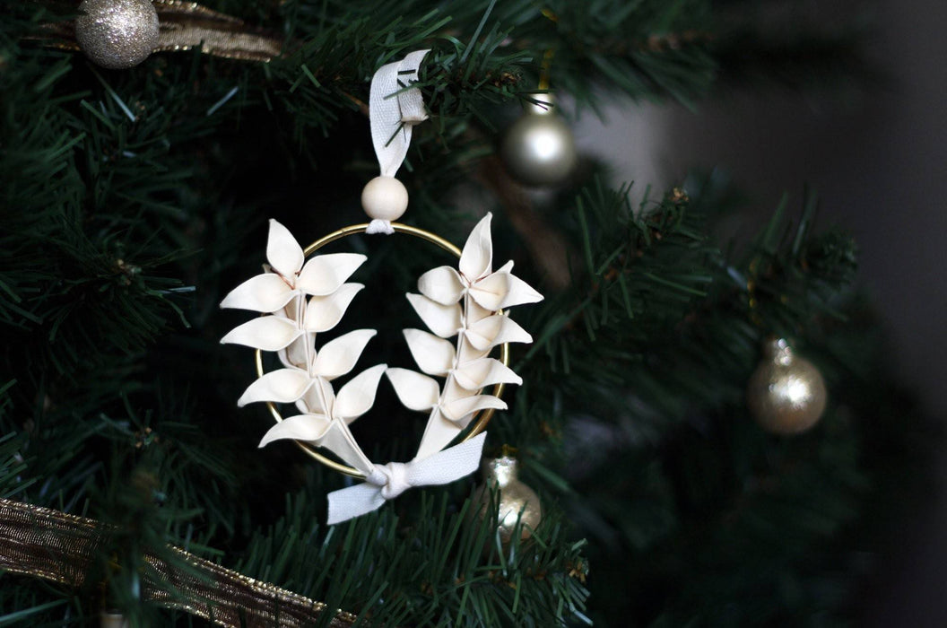 Bijou de sapin - couronne de blé