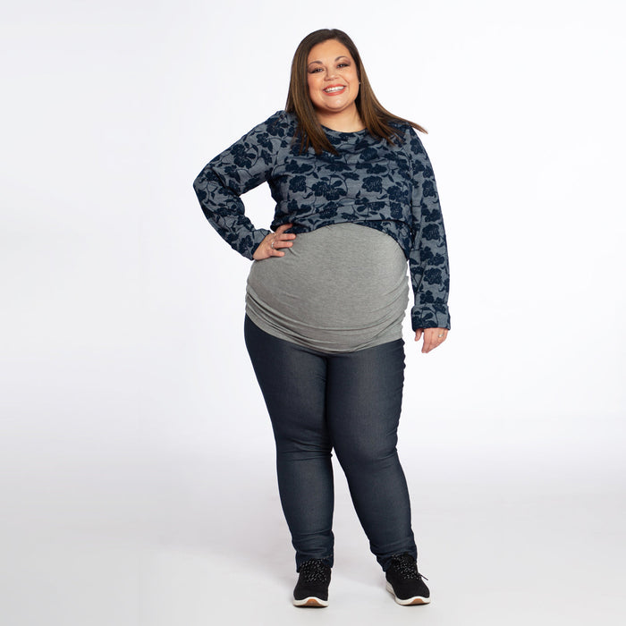 Jegging de maternité, bleu marin