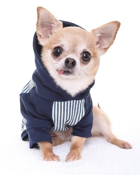 Manteau de denim jeans pour chiens, jacket mode, hoodie, manteau à capuchon non doublé xxs à l