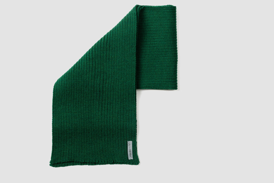 Écharpe 100% laine mérinos, vert vif