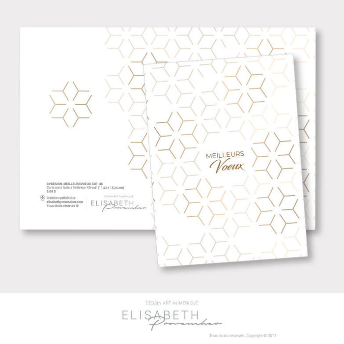 Carte de vœux «meilleurs voeux» - collection design