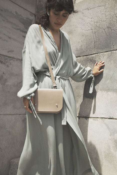 Sac bandoulière en cuir noir