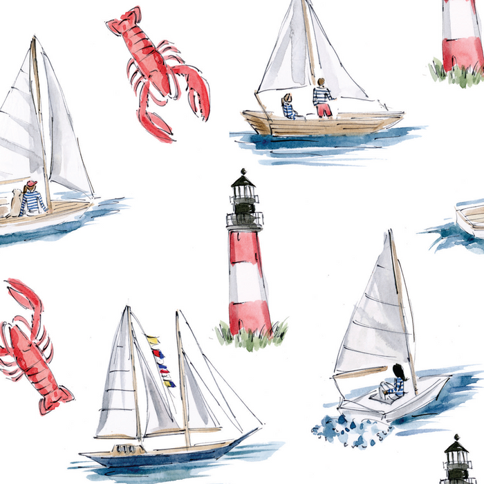 "maritime /lobster regatta" - napperons de papier / paper placemats