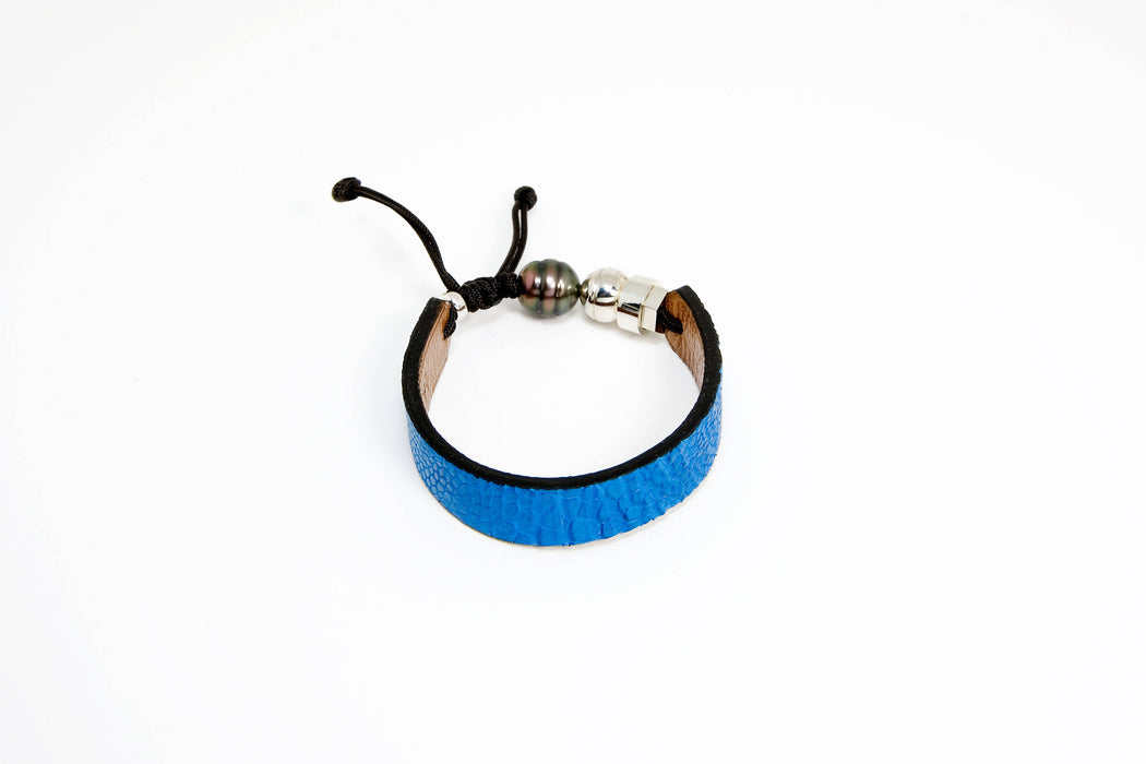 Bracelets en cuir d'autruche