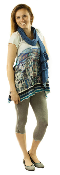 Legging gris le blanc mouton