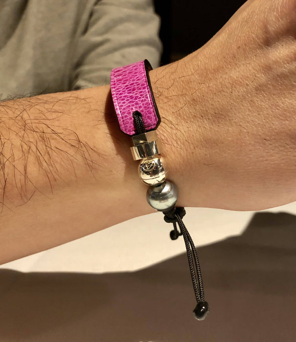 Bracelets en cuir de crapaud marin