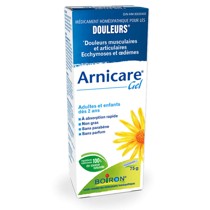 Arnicare gel soulage les douleurs musculaires et articulaires et soigne les bleus et les bosses