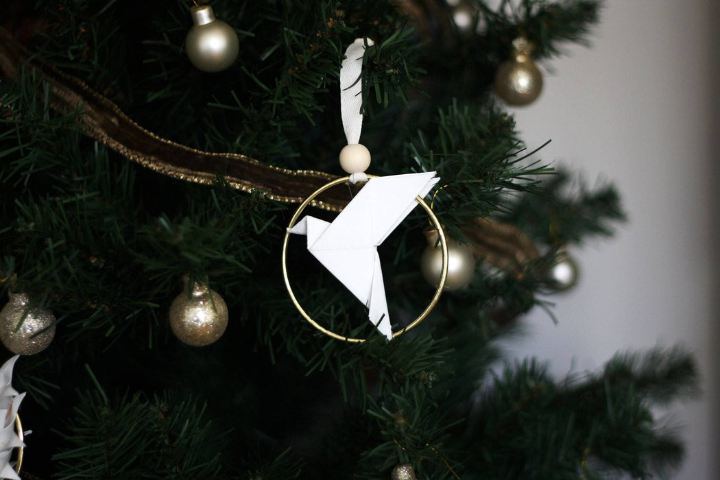 Bijou de sapin - l'anneau colombe