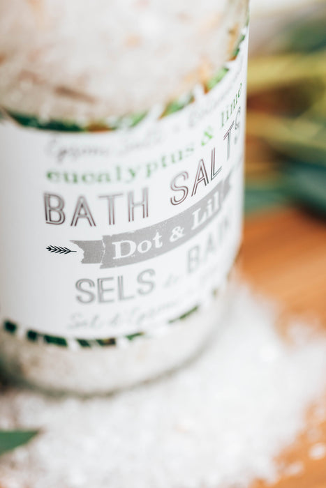 Dot & lil – sel de bain – eucalyptus & lime