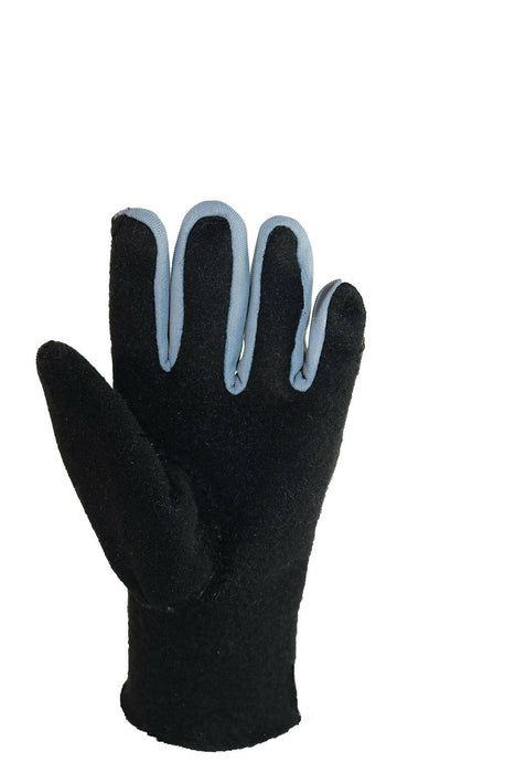 Mitaine en suède crème et noire