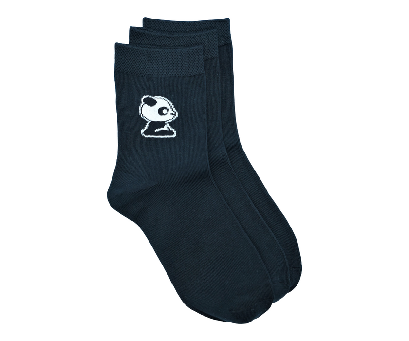 Trio de chaussettes basiques en fibres de bambou (3 paires)