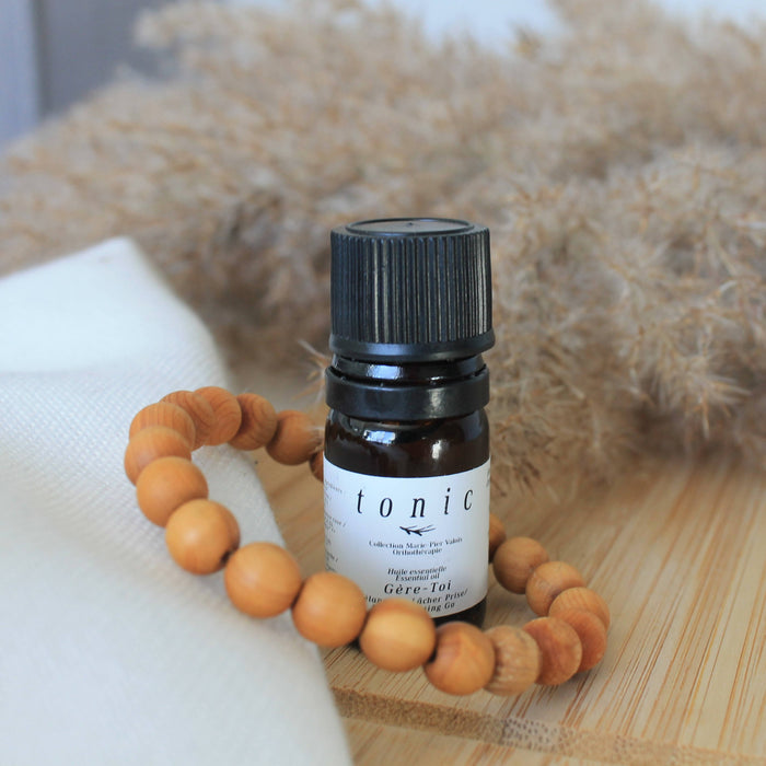 Cèdre - bracelet diffuseur d'huiles essentielles pour hommes et femmes en bois de cèdre