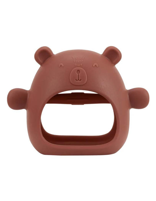 Jouet de dentition - ourson terracotta