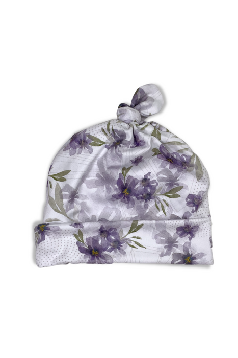 Bonnet pour bébé - fleurs aquarelle