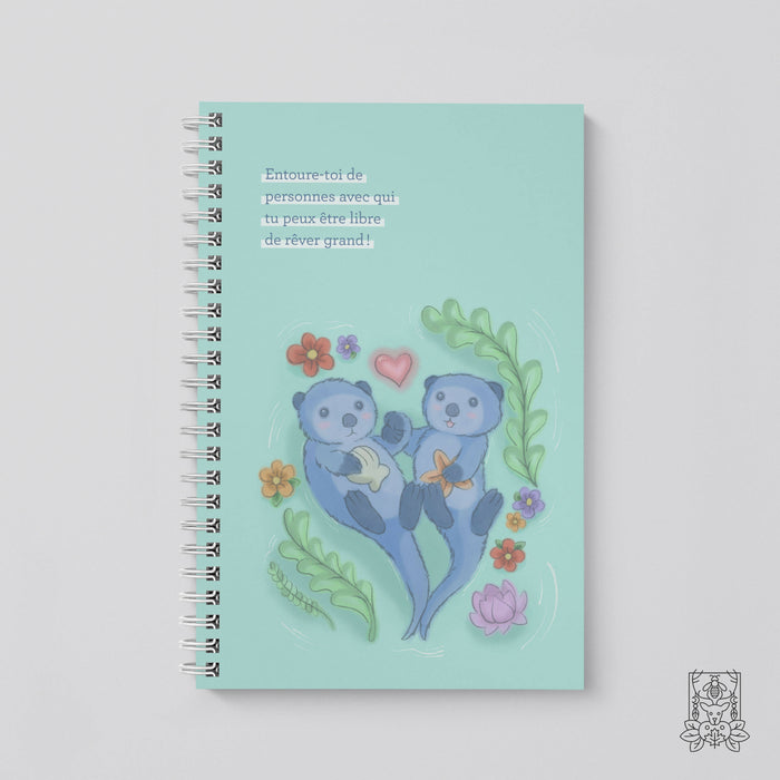 Cahier pointillé | loutres