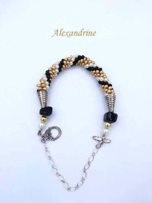 Bracelet de perles alexandrine