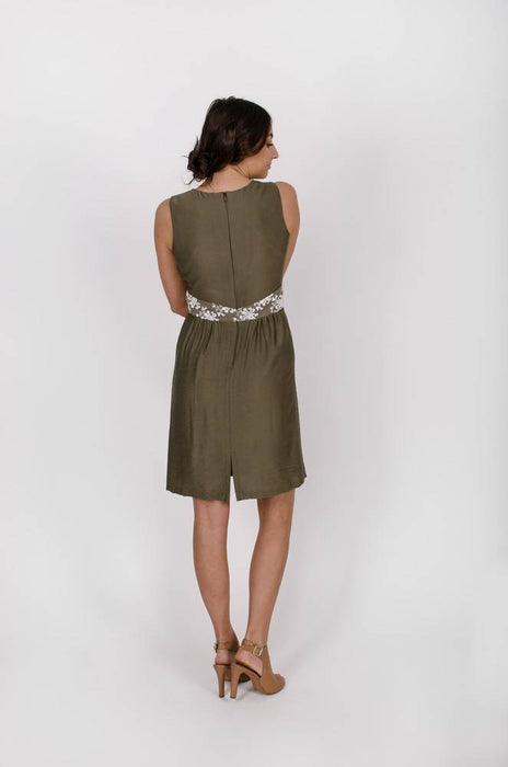 Robe anne de kiev vert olive