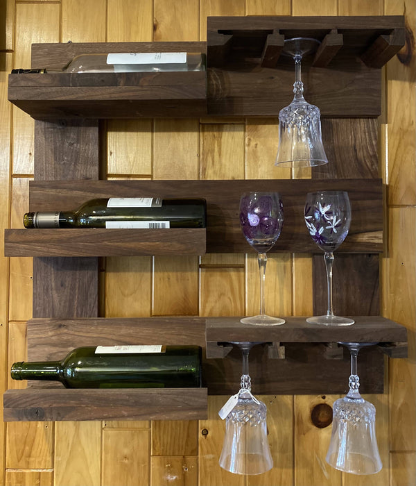 Support mural à bouteilles de vin