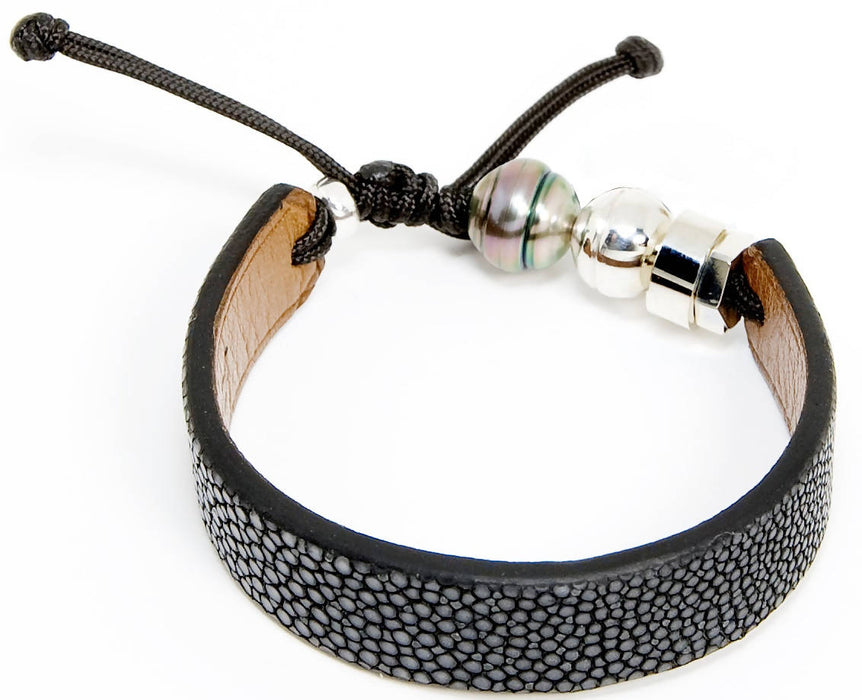 Bracelets en cuir de raie / galuchat