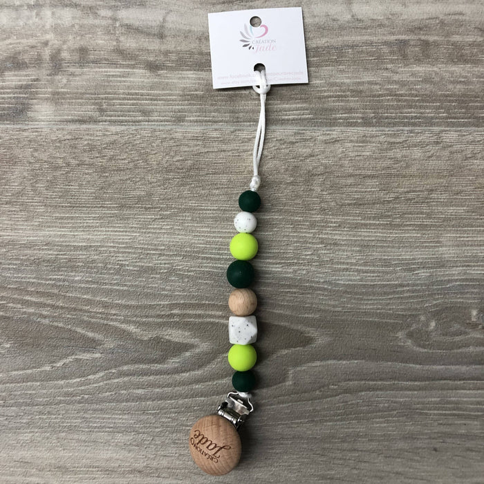 Attache-suce bois, vert forêt, vert lime et marbre