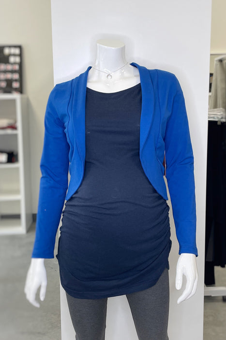 Veste pour femme bleu royal en tricot de coton