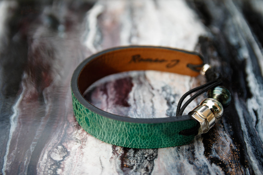 Bracelets en cuir de crapaud marin