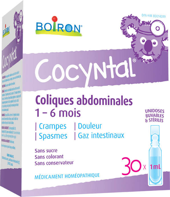 Cocyntal 30 doses soulage les coliques de bébé