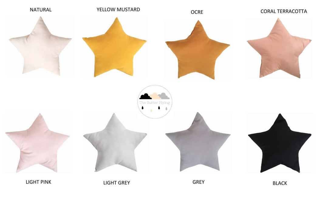 Coussin étoile par the butter flying