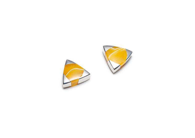 Boucles d'oreilles mini jaune