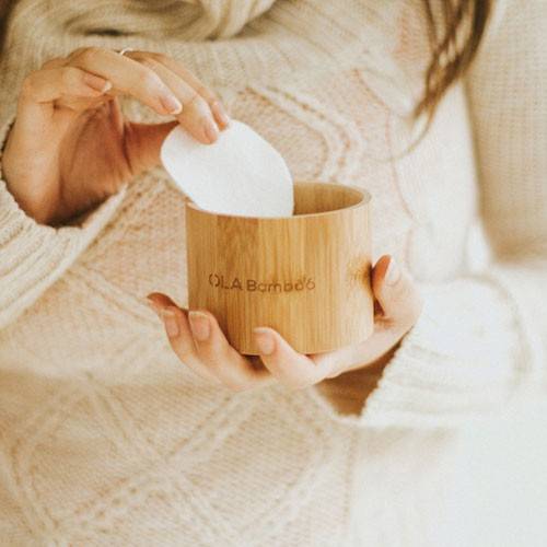 Coffret - tampons démaquillants réutilisables