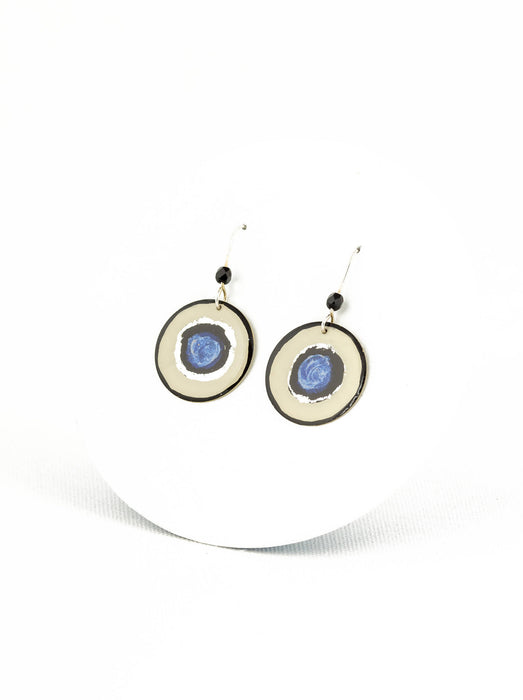 Boucles d'oreilles miro bleu
