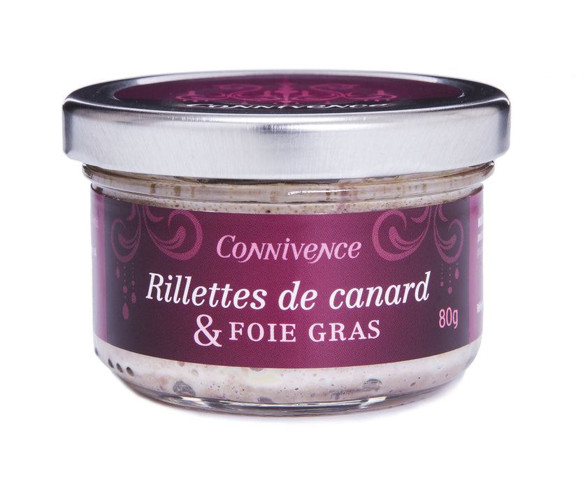 Rillettes de canard et foie gras