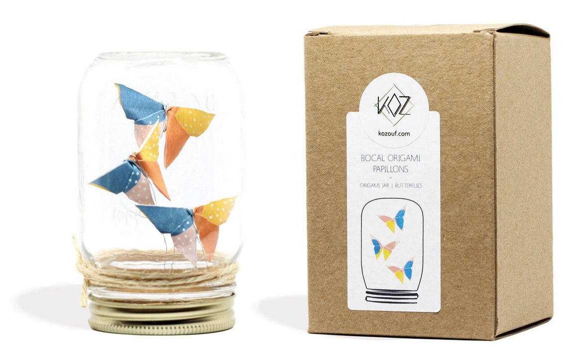 Bocal origami - papillons