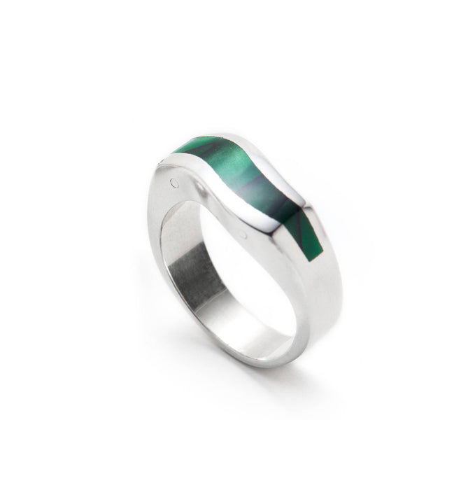 Modèle bagues ondulations