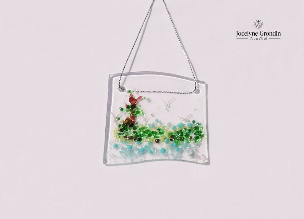 Attrape-soleil "l'île aux sternes" sur une carte de voeux