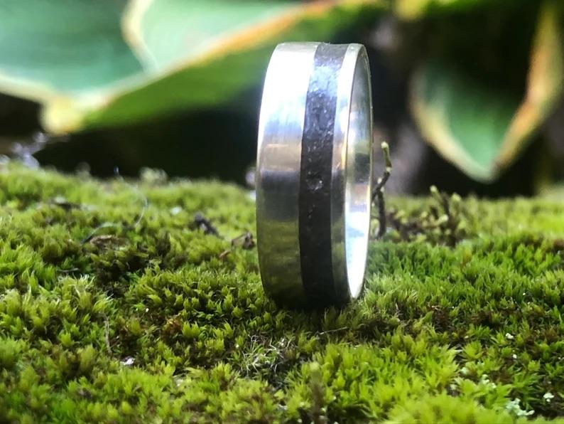 Bague en argent sterling et poussière d’étoile