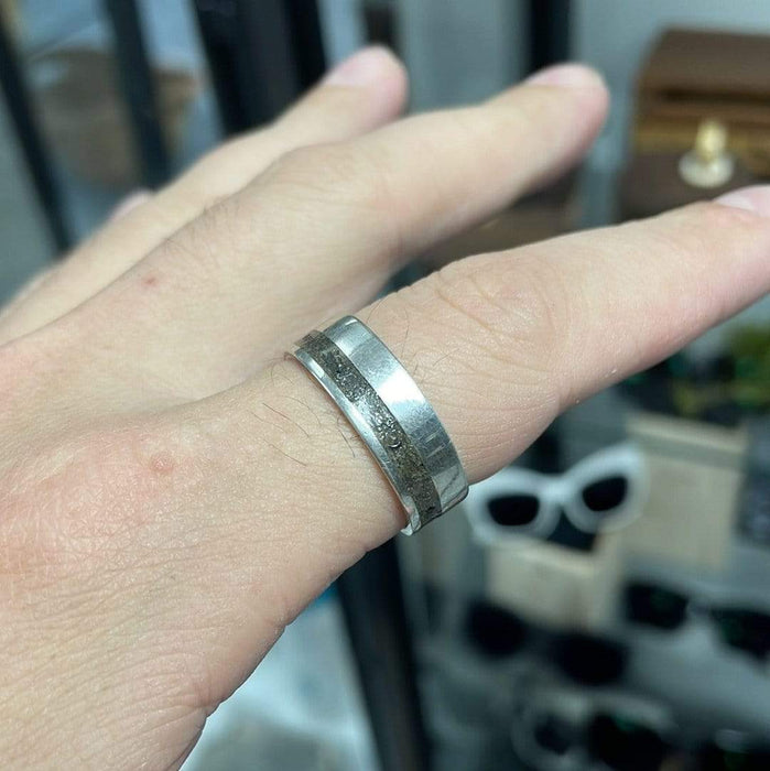 Bague en argent sterling et poussière d’étoile