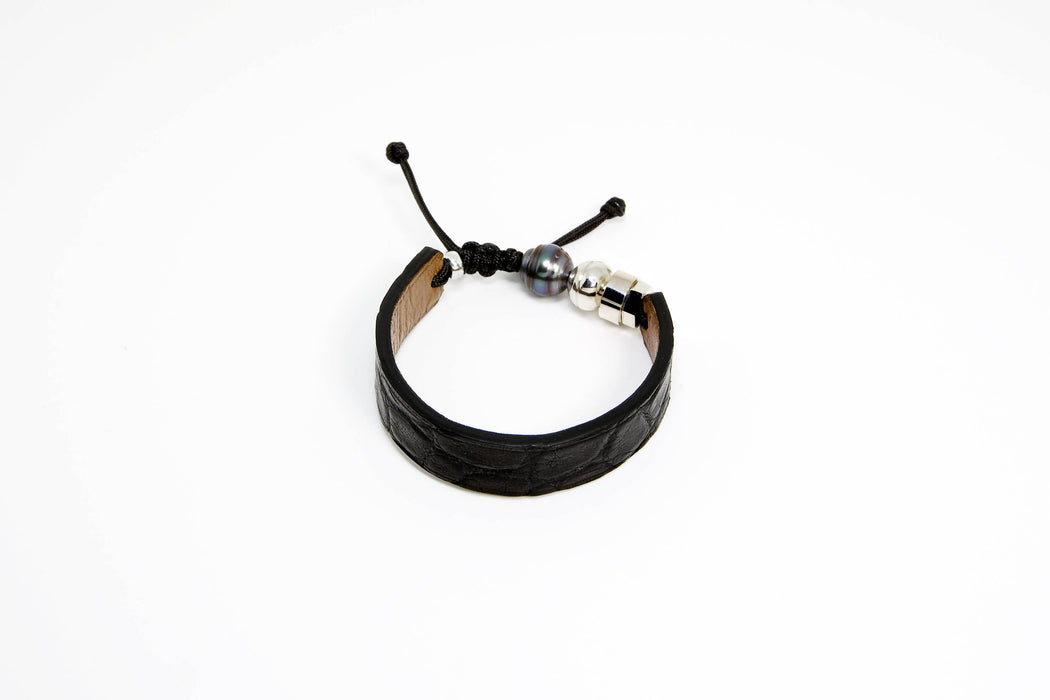 Bracelets en cuir de crocodile