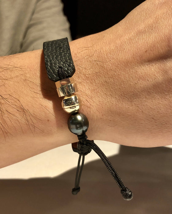 Bracelets en cuir d'autruche