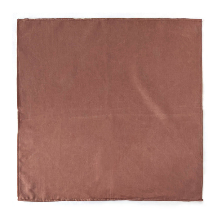 Furoshiki - emballage réutilisable - satin, rose brun