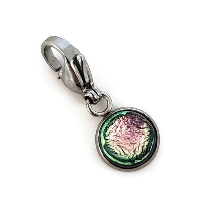 Breloque amovible pour bracelet - verre neuf - plusieurs couleurs - Bijoux Le fil d'Ariane