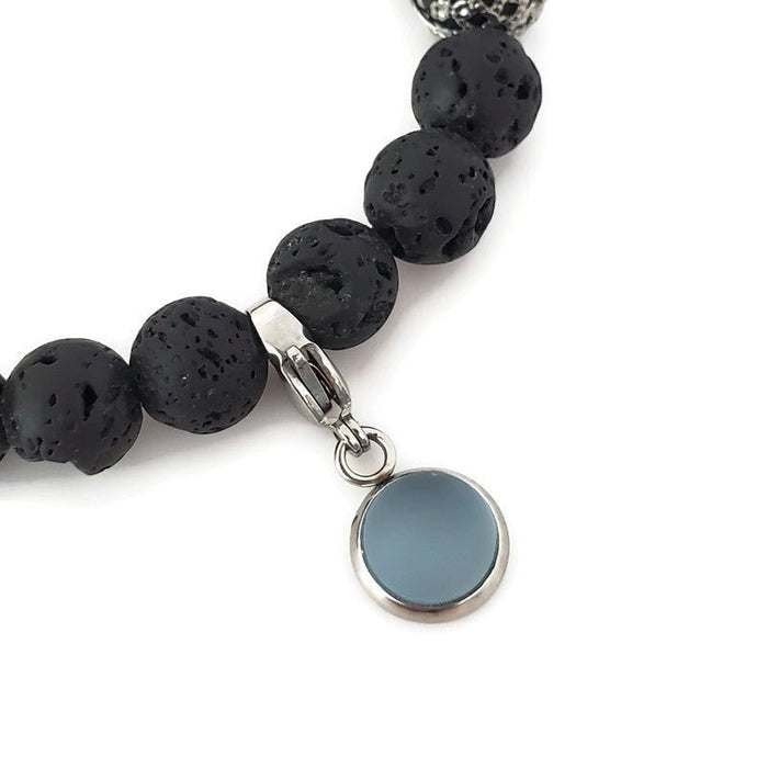 Breloque amovible pour bracelet - verre récupéré - plusieurs couleurs - Bijoux Le fil d'Ariane