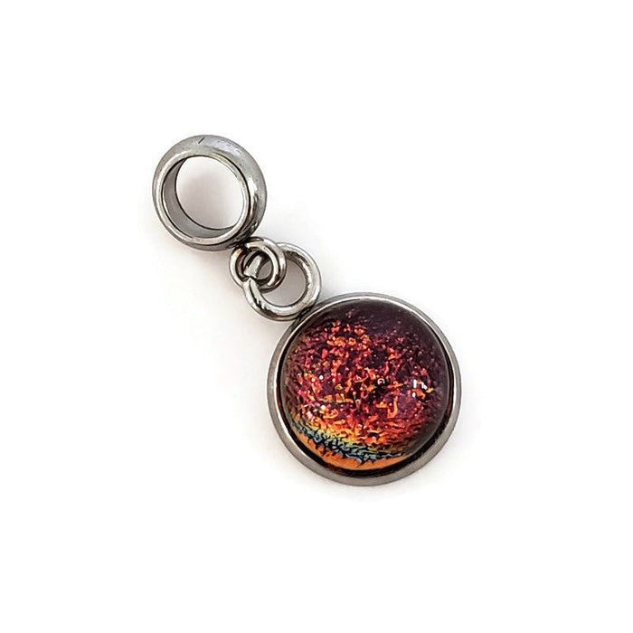 Breloque permanente pour bracelet - verre neuf - plusieurs couleurs - Bijoux Le fil d'Ariane