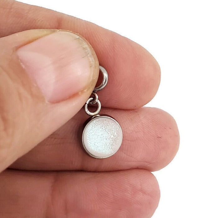 Breloque permanente pour bracelet - verre neuf - plusieurs couleurs - Bijoux Le fil d'Ariane