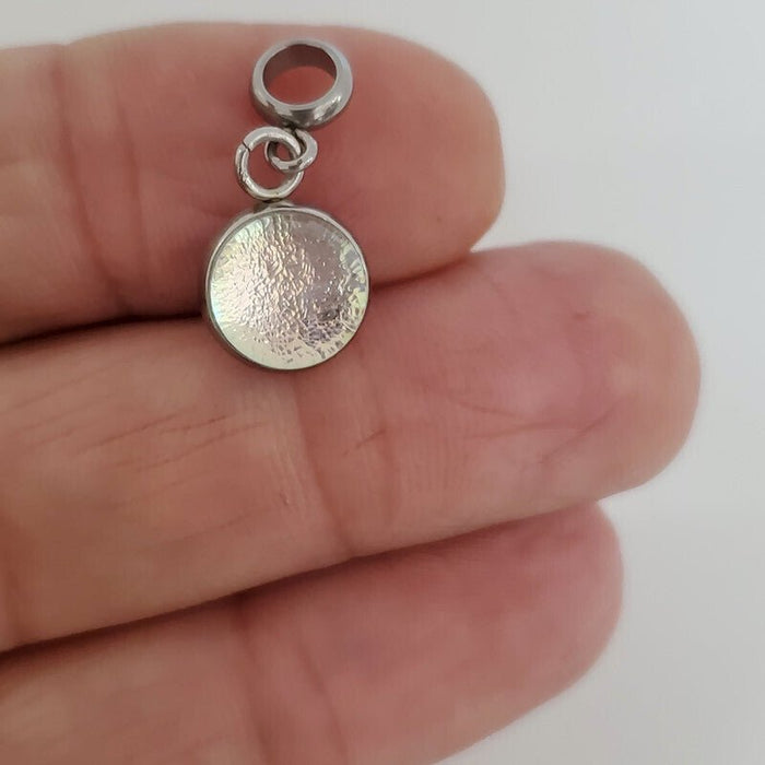 Breloque permanente pour bracelet - verre neuf - plusieurs couleurs - Bijoux Le fil d'Ariane