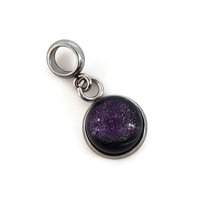 Breloque permanente pour bracelet - verre neuf - plusieurs couleurs - Bijoux Le fil d'Ariane