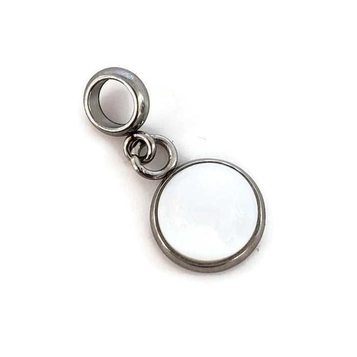 Breloque permanente pour bracelet - verre neuf - plusieurs couleurs - Bijoux Le fil d'Ariane