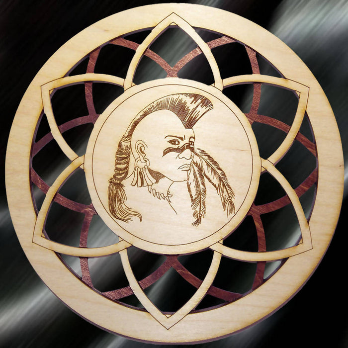 Murale indien guerrier