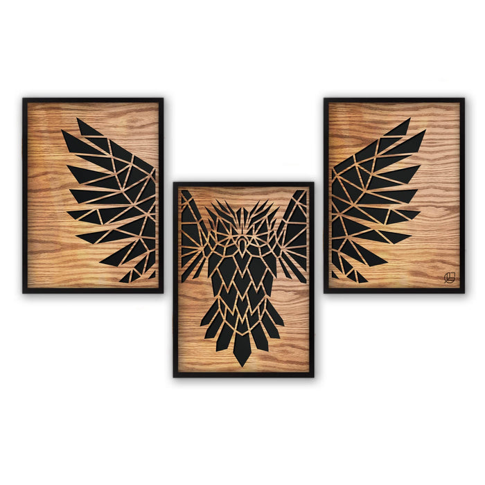 Le hibou - triptyque